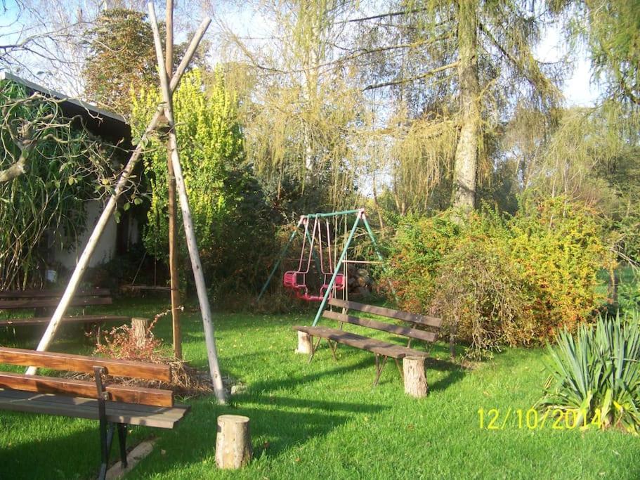 Gartentraum, Feuergrill, Kids-Spielwelt, 4Raeume Hartenstein  Εξωτερικό φωτογραφία